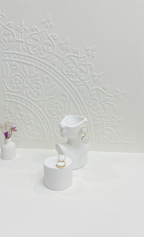 گوشواره میناکاری آویز رنگی