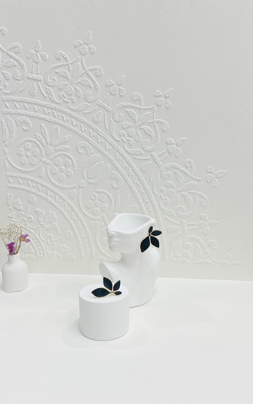 گوشواره میناکاری گل رنگی